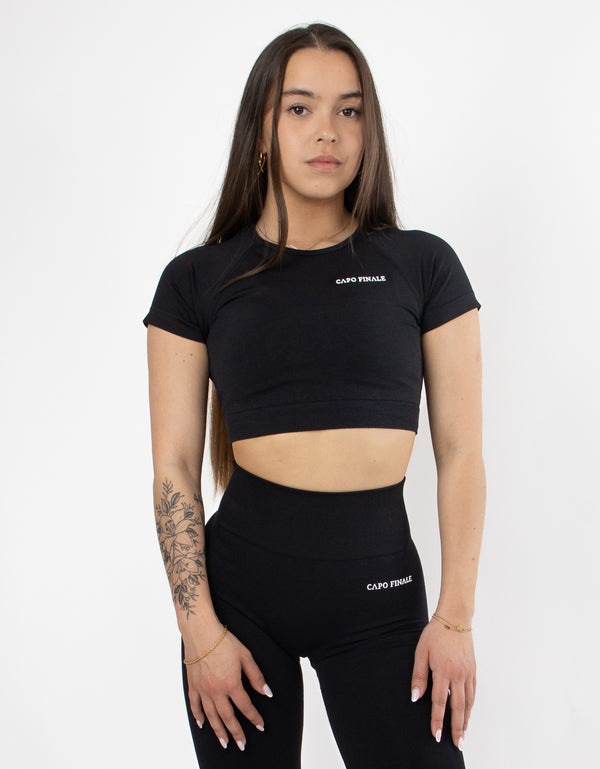 Eternity Short Sleeve Crop Top