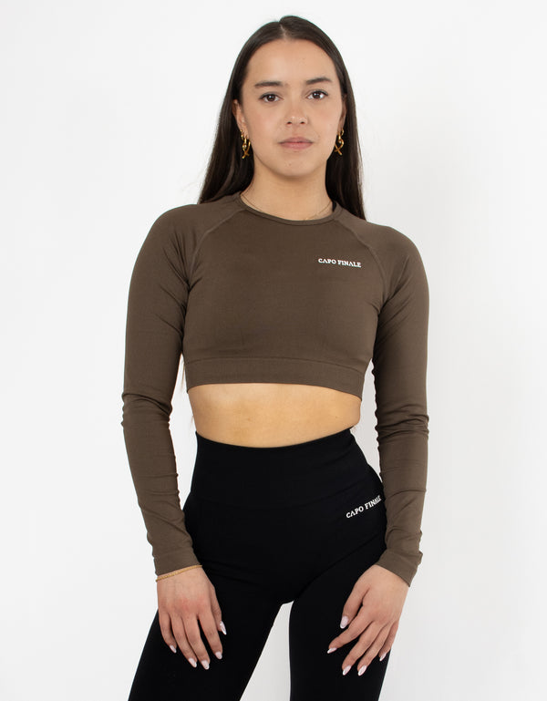 Eternity Long Sleeve Crop Top