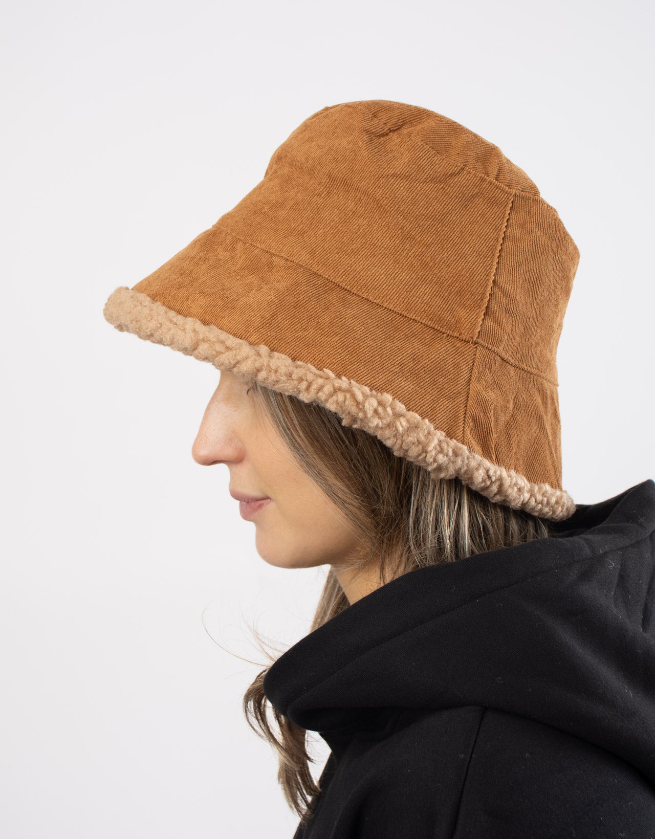 Teddy Bucket Hat - Cognac