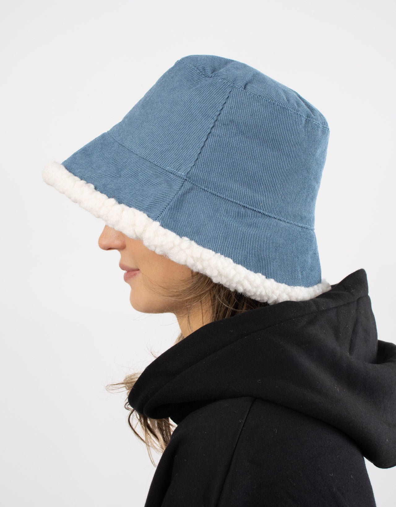 Teddy Bucket Hat - Denim